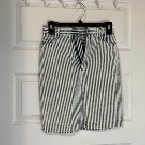 Candies vintage pinstripes jean skirt